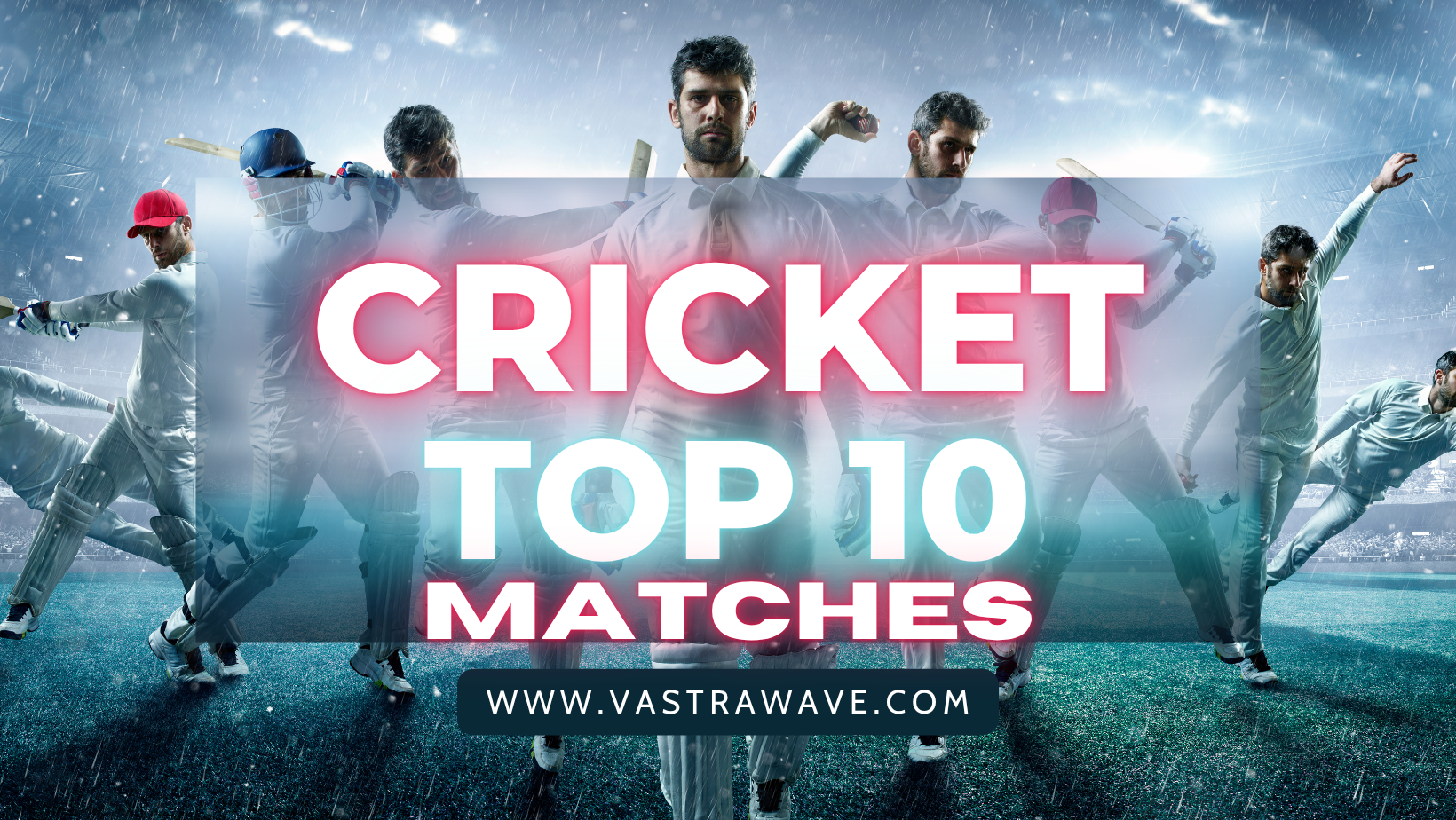 blue and red modern cricket games facebook cover