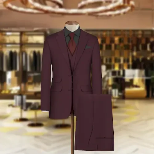 bigreams com unstitched cotton lycra stretchable solid formal maroon coat pant 3 piece suit fabric for men s 0 color fade wrinkle free suit piece product images rvk2mrzm61 0 202408141558